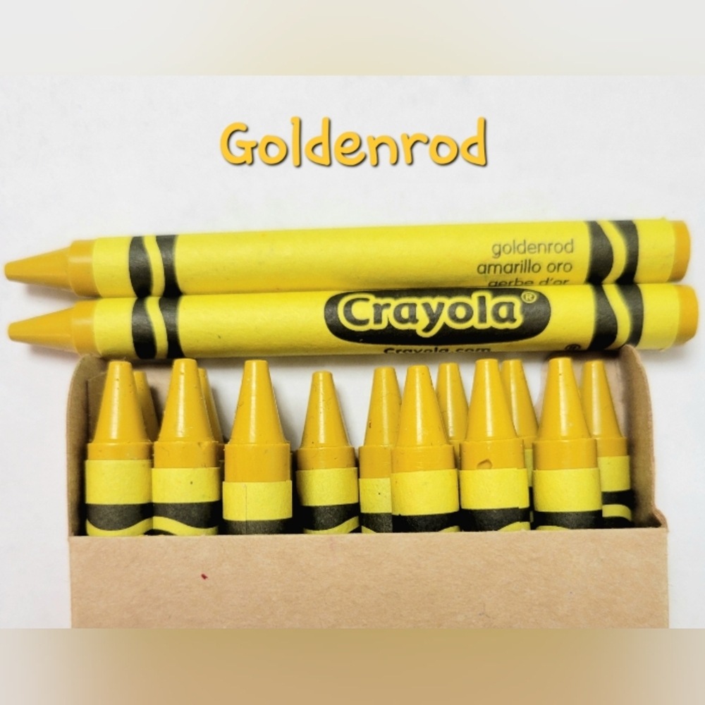 16ct Crayola Crayons (Golden Rod) Single Color Bulk Lot